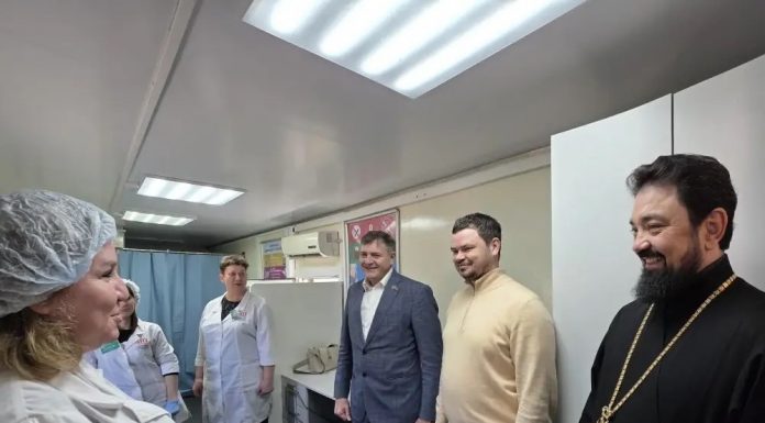 На территории храма Вознесения Господня завершил свою работу мобильный центр здоровья «Маршрут здоровья»