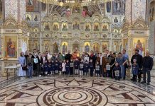 В храме Рождества Христова ст. Динской состоялось посвящение в казачата