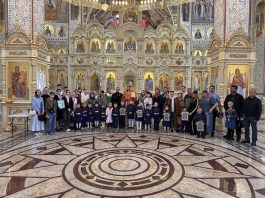 В храме Рождества Христова ст. Динской состоялось посвящение в казачата