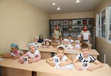 В храме преподобномученицы великой княгини Елисаветы прошёл урок, посвящённый Дню славянской письменности и культуры