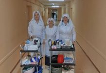 Сестры милосердия Екатеринодарской епархии заступили на дежурство в военном госпитале