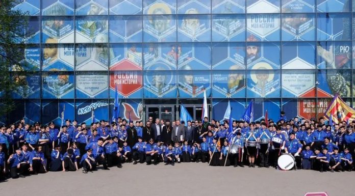 Краснодарское отделение «Братства православных следопытов» приняло участие во всероссийской акции «Георгиевский парад. Дети победителей».