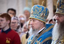 Митрополит Екатеринодарский и Кубанский Василий сослужил на соборной Божественной литургии в кафедральном соборе Волгограда