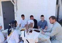 В храме Покрова Пресвятой Богородицы ст. Новотитаровской прошла встреча молодежи