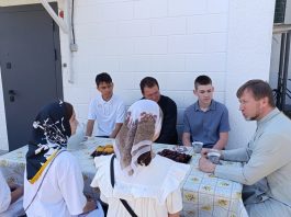 В храме Покрова Пресвятой Богородицы ст. Новотитаровской прошла встреча молодежи