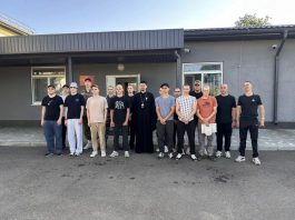 Иерей Иоанн Лапко принял участие в мероприятии, посвященном отправке призывников на срочную военную службу