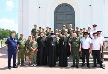Иеромонах Филарет (Зубов) посетил центр «Патриот» в Динском районе