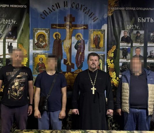 Протоиерей Георгий Козак совершил поездку к бойцам казачьих отрядов БАРС
