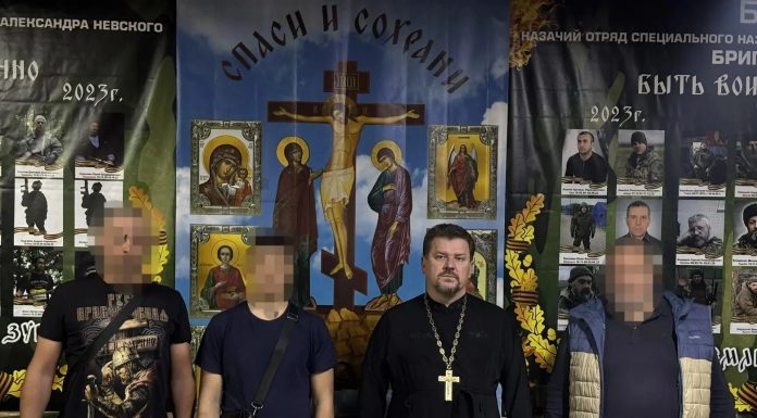Протоиерей Георгий Козак совершил поездку к бойцам казачьих отрядов БАРС