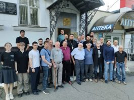 Иерей Виктор Аникин посетил отчетный сбор казачьего общества