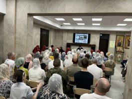 Участники общества православных врачей посетили лекцию в храме вмч. Пантелеимона