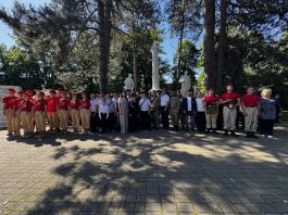 В Горячем Ключе священник принял участие в акции «Эстафета Памяти»