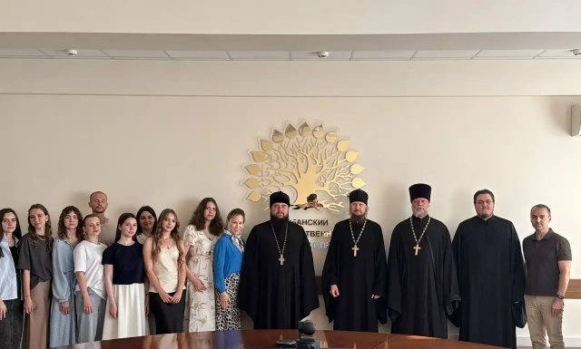 В Кубанском государственном университете состоялась встреча иеромонаха Филарета (Зубова) с православным молодежным активом