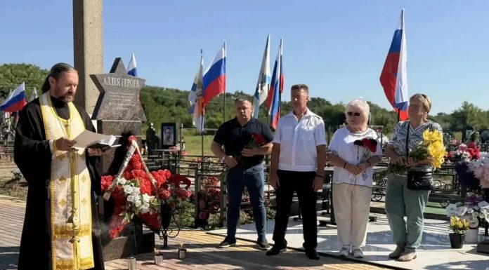 В станице Васюринской была совершена заупокойная лития по погибшим воинам