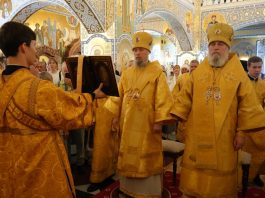 В день памяти святого князя Владимира совершена Божественная литургия архиерейским чином в Свято-Владимирском храме