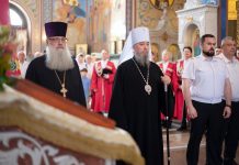 Митрополит Василий принял участие в мероприятии, посвященном 20-летию церемониала «Час славы Кубани»