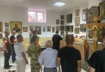 В храме Вознесения Господня в поселке Пашковском помолились о председателе совета стариков Екатеринодарского казачьего отдела
