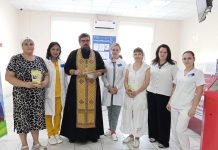 Священник и сестры милосердия посетили пациентов лечебных учреждений ст. Динской