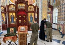 В центре военно-патриотического воспитания «Патриот» встретили праздник Преображения Господня