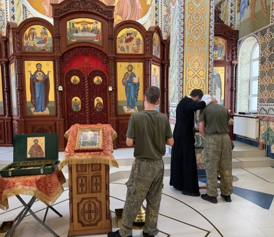 В центре военно-патриотического воспитания «Патриот» встретили праздник Преображения Господня