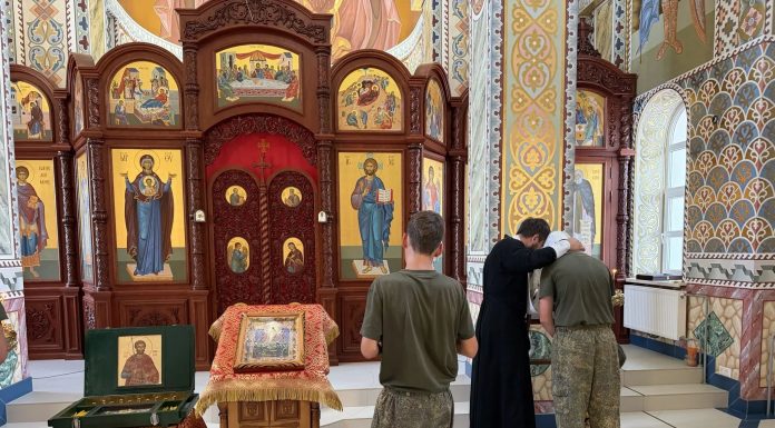 В центре военно-патриотического воспитания «Патриот» встретили праздник Преображения Господня