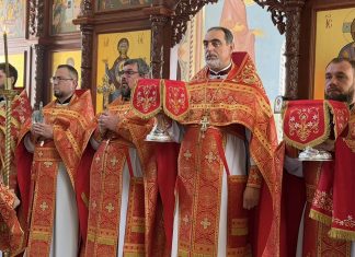 В храме святого мученика Иоанна Воина а территории военно-патриотического центра «Патриот» отметили престольный праздник