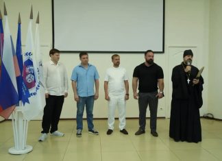 Протоиерей Сергий Лопасов принял участие в открытии чемпионата ЮФО по коротким нардам в Краснодаре