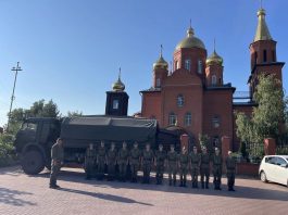 Военнослужащие посетили храм святого апостола Андрея Первозванного ст. Новотитаровской