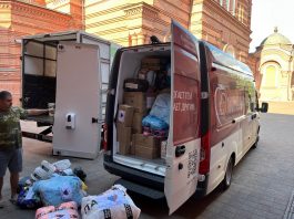 Состоялась очередная отправка гуманитарной помощи в Ростовский военный госпиталь