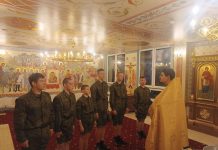 В домовом храме при Кубанском казачьем кадетском корпусе состоялось Таинство Крещения