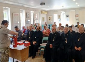 Занятия по пожарной безопасности прошли в Свято-Ильинском храме