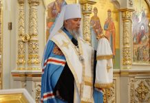 Митрополит Василий совершил благодарственный молебен в храме Рождества Христова станицы Динской
