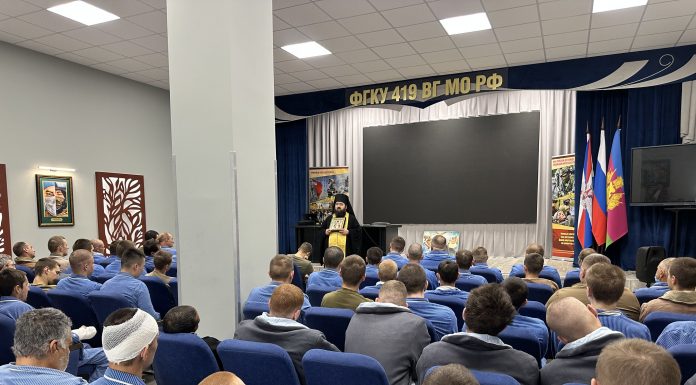 Иеромонах Кронид посетил храм-часовню святителя Луки Крымского при Краснодарском военном госпитале
