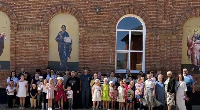 В воскресной школе Свято-Покровского храма станицы Елизаветинской прошло занятие по пожарной безопасности