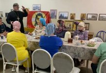 В храме Вознесения Господня в поселке Пашковском прошла встреча с сотрудником МЧС