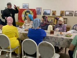 В храме Вознесения Господня в поселке Пашковском прошла встреча с сотрудником МЧС