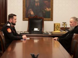 В епархиальном управлении состоялась встреча митрополита Василия с заместителем губернатора Краснодарского края Александром Агибаловым