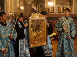 В Краснодар прибыла чудотворная Псково-Печерская икона Божией Матери «Умиление»
