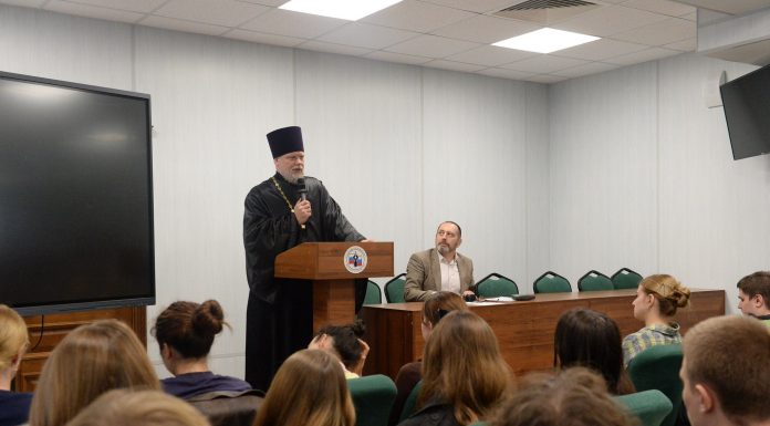 Протоиерей Павел Калинин встретился со студентами факультета журналистики Кубанского государственного университет