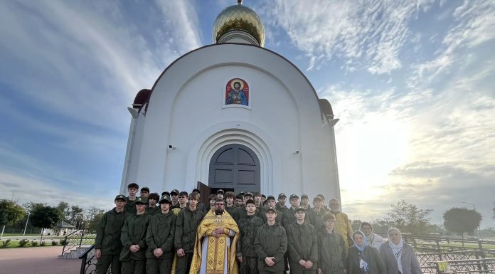 Духовенство Динского благочиния окормляет курсантов центра «Патриот»