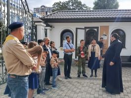Участники скаутского движения Организации Российских Юных Разведчиков посетили храм