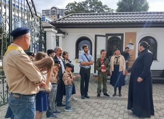 Участники скаутского движения Организации Российских Юных Разведчиков посетили храм