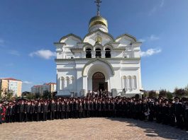 Учащиеся Кубанского казачьего кадетского корпуса станицы Динской приняли присягу